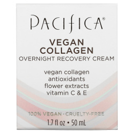 Pacifica, Vegan Collagen, ночной восстанавливающий крем, 50 мл (1,7 жидк. Унции)