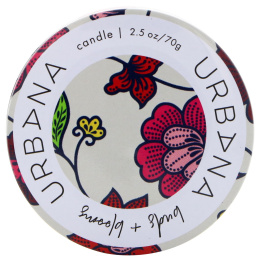 European Soaps, Urbana, свеча со смесью сои, бутоны + цветки, 2,5 унц. (70 г)