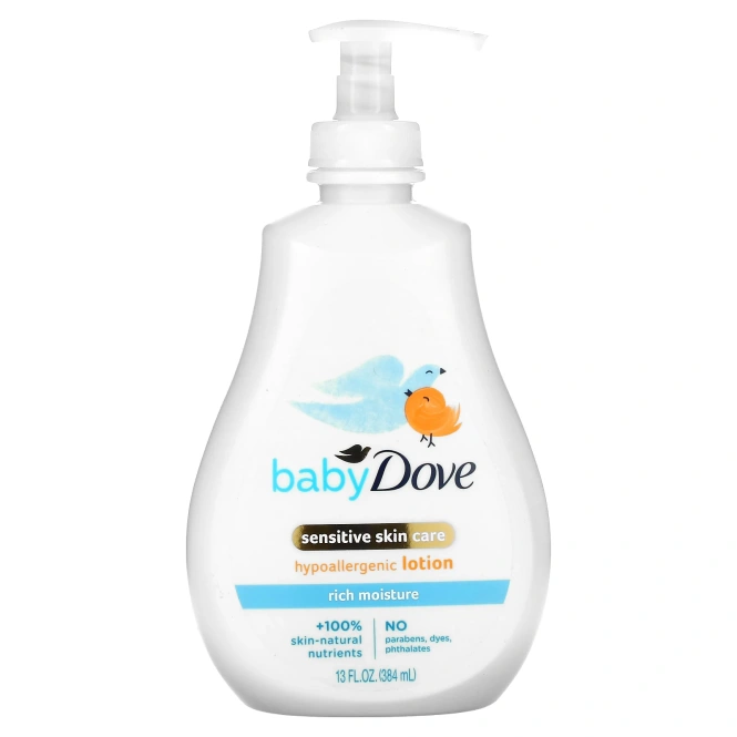 Dove, Baby, насыщенный увлажняющий лосьон, 384 мл