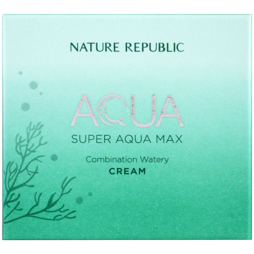 Nature Republic, Аква, Супер Аква Макс, комбинированный водянистый крем, 80 мл (2,70 жидк. унц.)