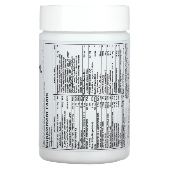 Codeage, ферментированные мультивитамины для женщин, 120 капсул