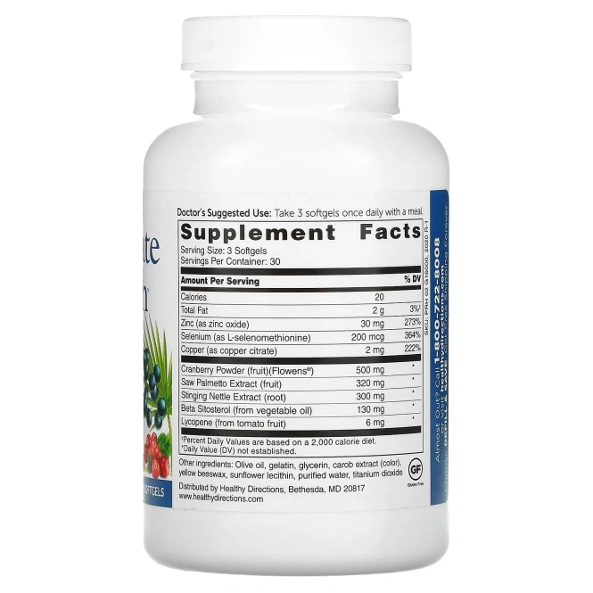 Whitaker Nutrition, здоровье простаты, 90 капсул