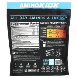 NutraBio, Amino Kick, голубая малина, 20 пакетиков по 9 г (0,32 унции)