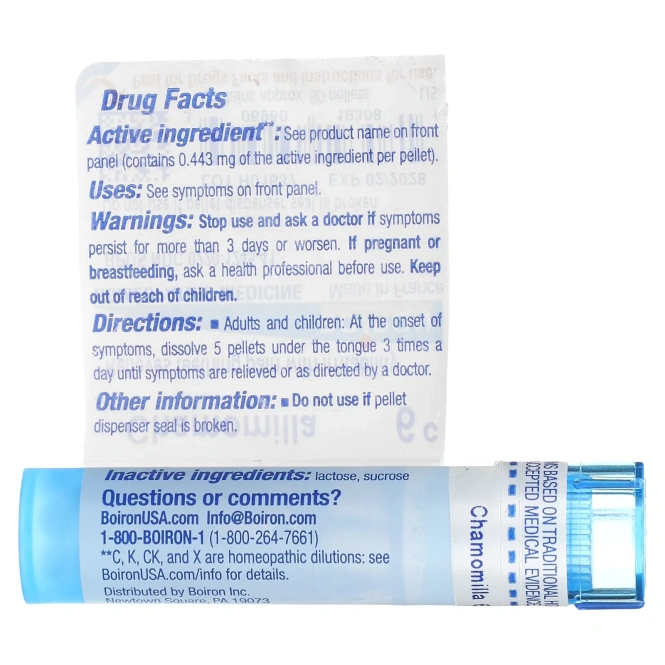 Boiron, Single Remedies, Ромашка, 6C, прибл. 80 гранул