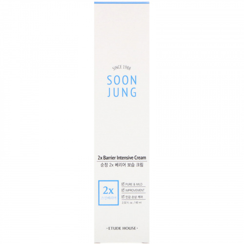 Etude, Soon Jung, 2x Barrier Intensive Cream, 2.02 fl oz (60 ml)