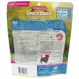 The Missing Link, Раз в день, жевательные омега-палочки, для мелких и очень мелких собак, 28 жевательных палочек, 6,9 унции (196 г)