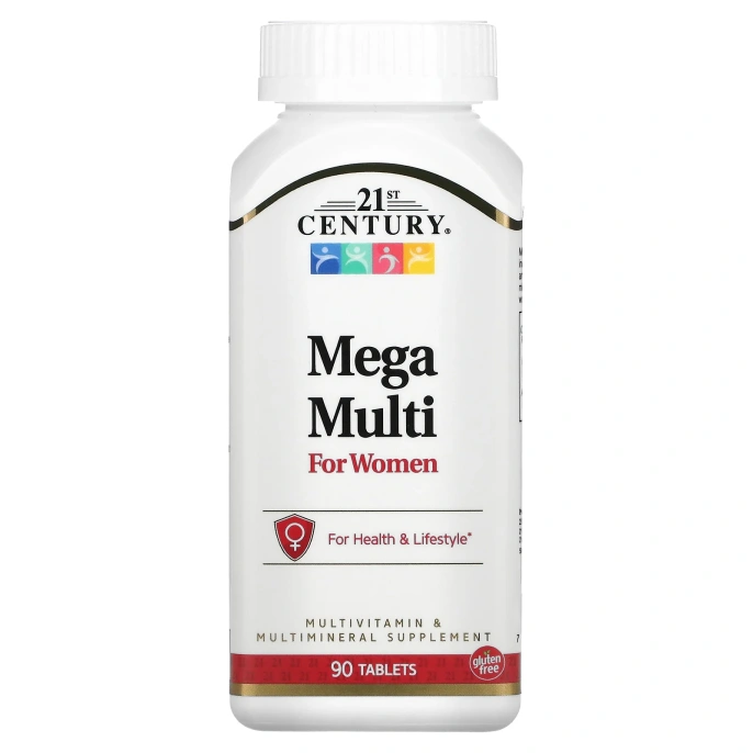 21st Century Mega Multi for Women Мультивитамины и Мультиминералы, 90 таблеток