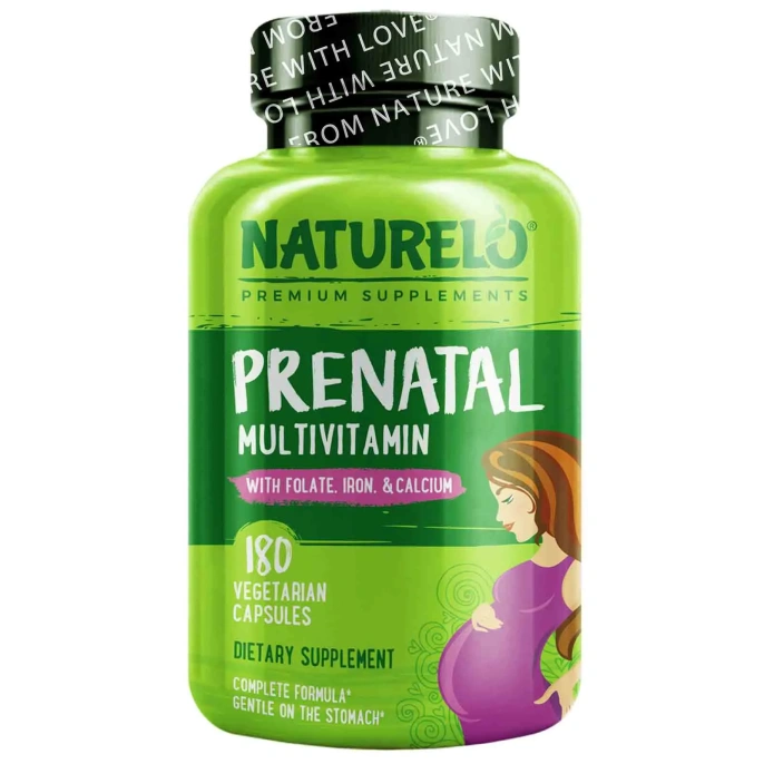NATURELO, Пренатальный мультивитамин, 180 вегетарианских капсул