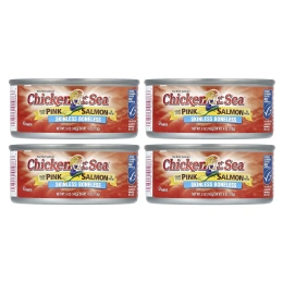 Chicken of the Sea, Горбуша в воде с кусочками, 4 банки по 142 г (5 унций)