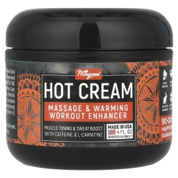 MaryAnn Organics, Hot-Cream, средство для массажа и согревающих тренировок, 4 жидк. унц.