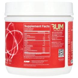 Raw Nutrition, Bum Essentials, Essential Charged перед тренировкой, кислый арбуз, 418,75 г (0,92 фунта)