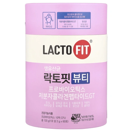 Lactofit, Пробиотик, красота, 60 стиков (2 г) каждый
