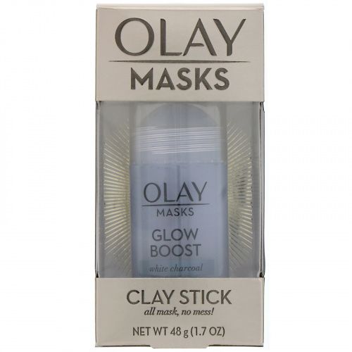 Olay, Masks, Glow Boost, глиняная маска-стик с белым углем, 48 г (1,7 унции)