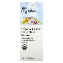 Sky Organics, сыворотка для ресниц с органическим касторовым маслом, 30 мл (1 жидк. унция)