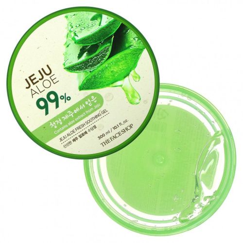 The Face Shop, Освежающий успокаивающий гель Jeju Aloe Fresh, 300 мл (10,1 жидк. Унции)
