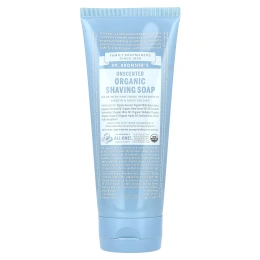 Dr. Bronner's, Органическое мыло для бритья, без запаха, 207 мл (7 жидк. унц.)