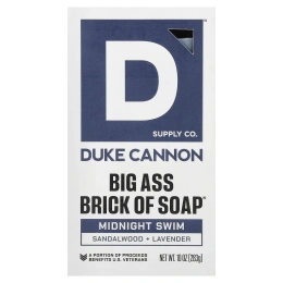 Duke Cannon Supply Co., мыло Big Brick Of Bar Soap®, Midnight Swim, 283 г (10 унций)