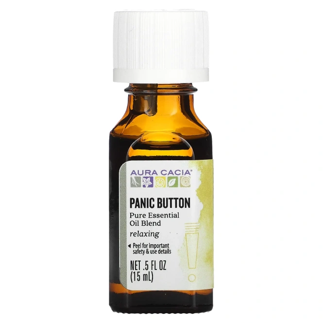Aura Cacia, Panic Button, 5 жидкий унций (15 мл)