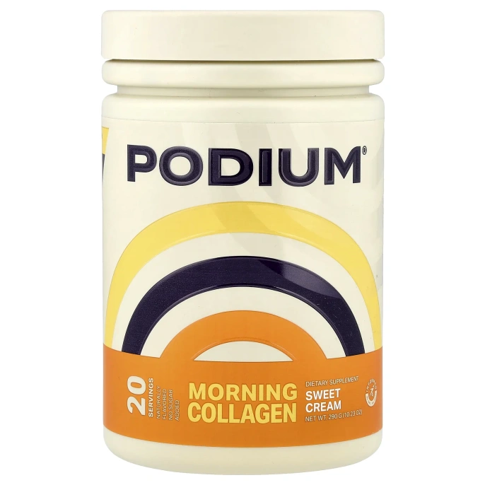 Podium Nutrition, утренний коллаген, сладкий крем, 290 г (10,23 унции)