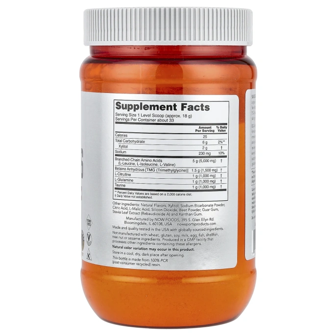 Now Foods BCAA Big 6 Арбуз 600 грамм
