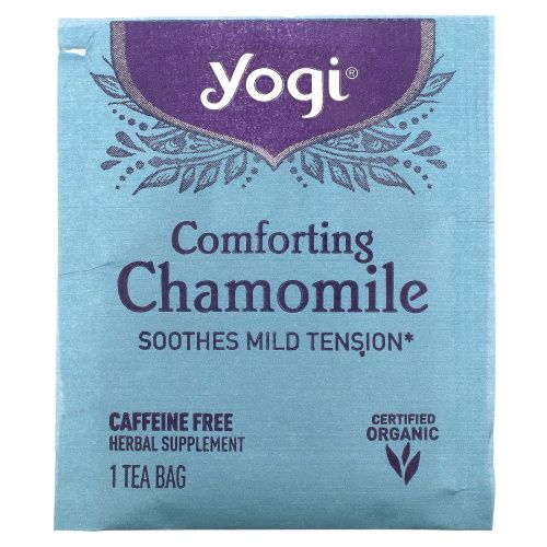 Yogi Tea, Успокаивающая ромашка, не содержит кофеин, 16 чайных пакетиков, .85 унций (24 г)