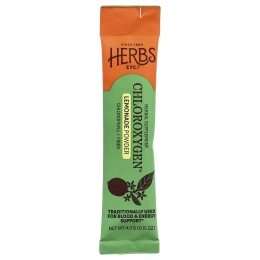 Herbs Etc., ChlorOxygen®, порошок из хлорофилла и клетчатки, со вкусом лимонада, 10 стик-пакетов по 4,3 г (0,15 унции)