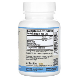 Eclectic Herb, листья одуванчика, 200 мг, 90 капсул VegCaps