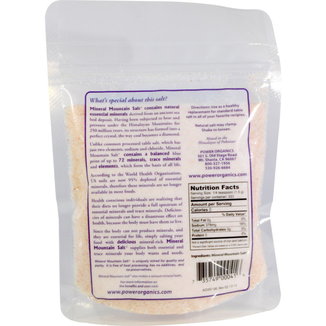 Klamath, Минеральная горная кристаллическая соль, 17,6 унции (500 г)