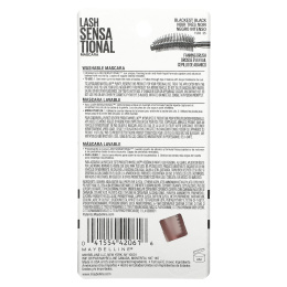 Maybelline, Тушь для ресниц Lash Sensational, оттенок 253 угольно-черный, 9,5 мл