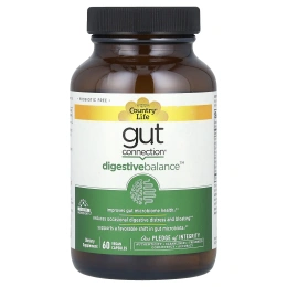 Country Life, Gut Connection, Digestive Balance, 60 веганских капсул