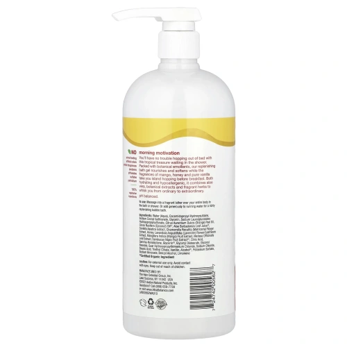 Alba Botanica, Натуральный очень смягчающий гель для ванны и душа, мед манго, 32 жидких унциb (946 мл)