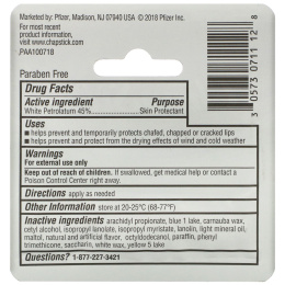 Chapstick, Защитный бальзам для губ, «Классическая мята», 4 г