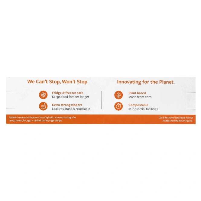 Full Circle, Пакеты для сэндвичей на молнии, компостируемые, 25 пакетов