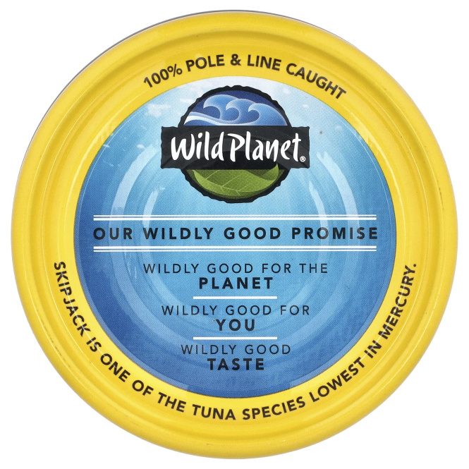 Wild Planet, Консервы из полосатого тунца, 5 унций (142 г)