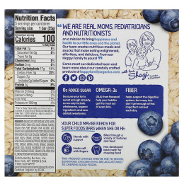 Happy Family Organics, Organics Happy Tot, суперпища, безглютеновый овсяный батончик, органическая голубика и овсянка, 5 батончиков, 25 г каждый