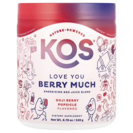 KOS, Love You Berry Much, энергетическая смесь красных соков, фруктовый лед из ягод годжи, 391,6 г (13,81 унции)
