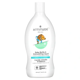 ATTITUDE, Little One, Жидкое средство для мытья детских бутылочек и посуды, Грушевый нектар, 23,7 ж. унц.(700 мл)