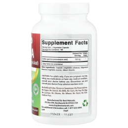 Best Naturals, ГАМК, 750 мг, 180 вегетарианских капсул