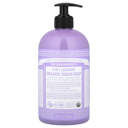 Dr. Bronner's, 4-in-1 Organic Sugar Soap, Lavender, 24 fl oz (710 ml)