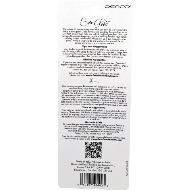 Sow Good, Fiesta Tweezers, Green, 1 Piece