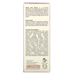 Teami, Vit-C, сыворотка с витамином C и коллагеном, 30 мл (1 унция)
