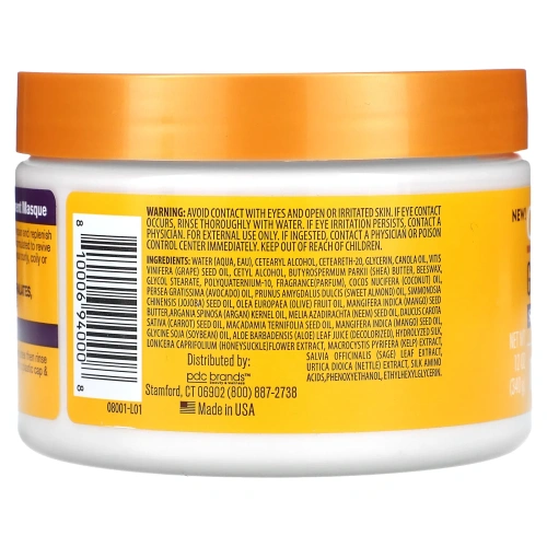 Cantu, Укрепляющая маска с виноградными косточками, 340 г (12 унций)