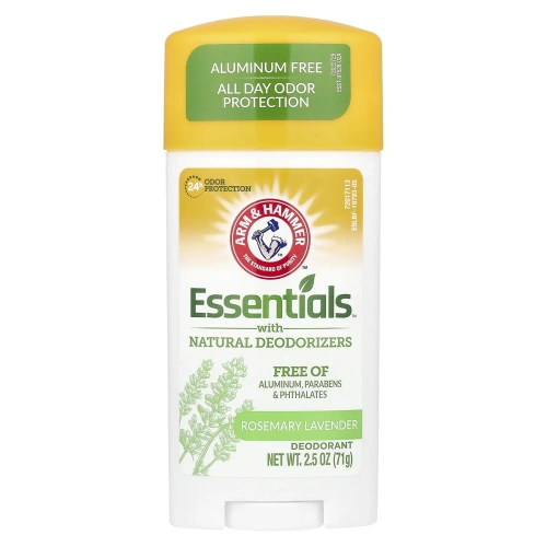Arm & Hammer, Essentials Natural — дезодорант, для мужчин и женщин, свежий аромат, 2,5 унции (71 г)