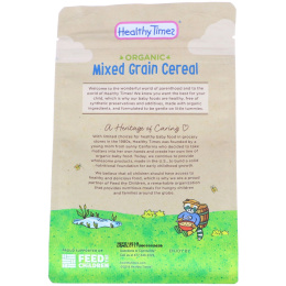 Healthy Times, Органическая смесь зернового питания, для малышей от 6 месяцев, 5 унций (142 г)
