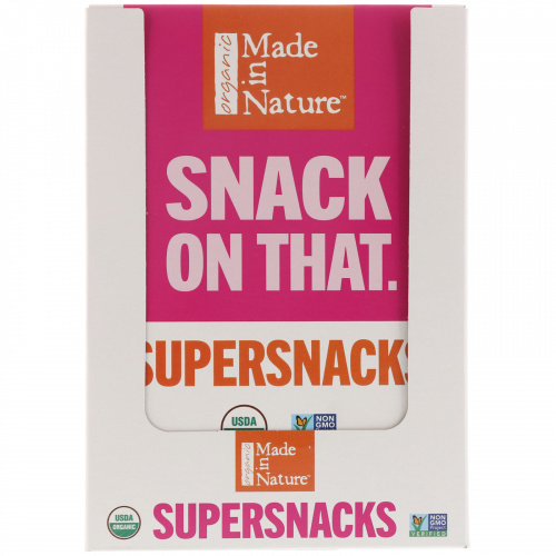 Made in Nature, Organic Mangoes Sweet & Tangy Supersnacks, 10 Pack, 1 oz (28 g) Each