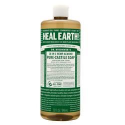 Dr. Bronner's, Чистое Кастильское мыло Миндальное 32 жидких унции