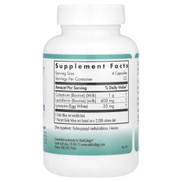 Nutricology, Лактоферрин с молозивом, 90 вегетарианских капсул