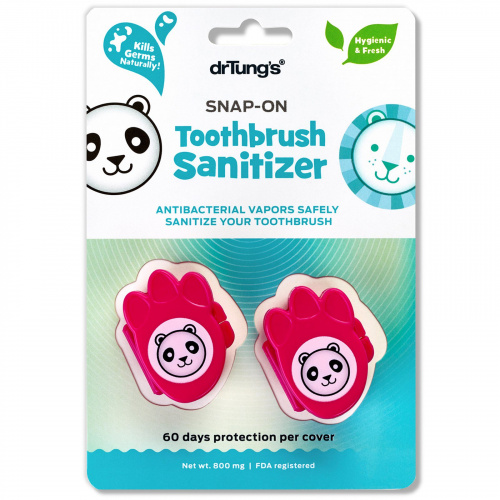 Dr. Tung's, Kid's Snap-On Toothbrush Sanitizer, 2 Toothbrush Sanitizers