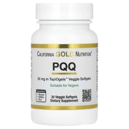 California Gold Nutrition, Пирролохинолин хинон, 20 мг, 30 вегетарианских капсул