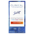 Secret, Clinical, невидимое твердое вещество, 72 часа, антиперспирант / дезодорант, реакция на стресс, 45 г (1,6 унции)